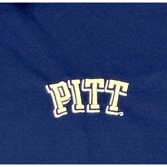 Men's Under Armour HeatGear Short Sleeve Polo Shirt Blue L‎ Pitt Panthers - Picture 2 of 9